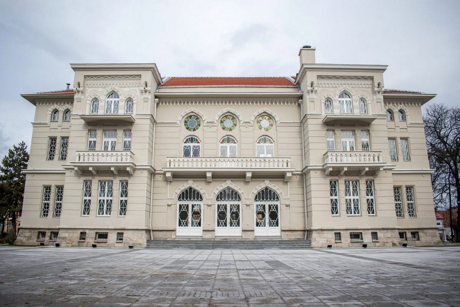 The historic University of St Kliment Ohridski building in Bitola